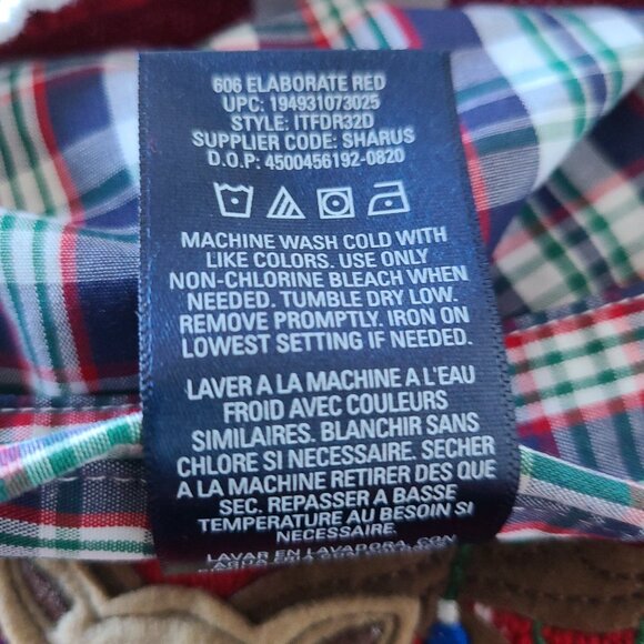 IZOD ELABORATE RED TODDLER BOY REINDEER FAIR ISLE SWEATER VEST 3 PIECE SET SZ 5T - Picture 7 of 12